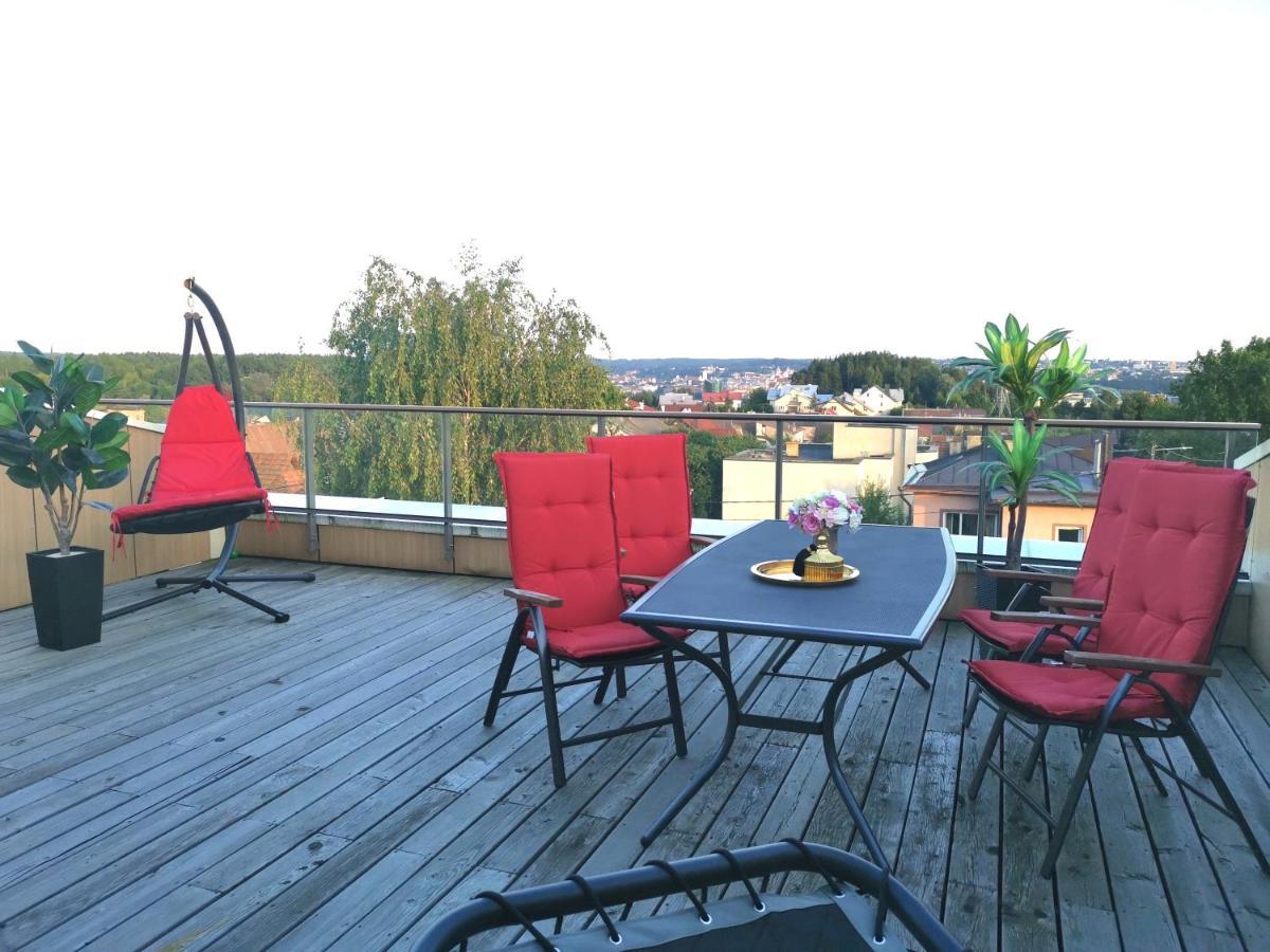 Luxury Penthouse With Large Terrace & Panoramic Old Town View Lejlighed VNO Eksteriør billede